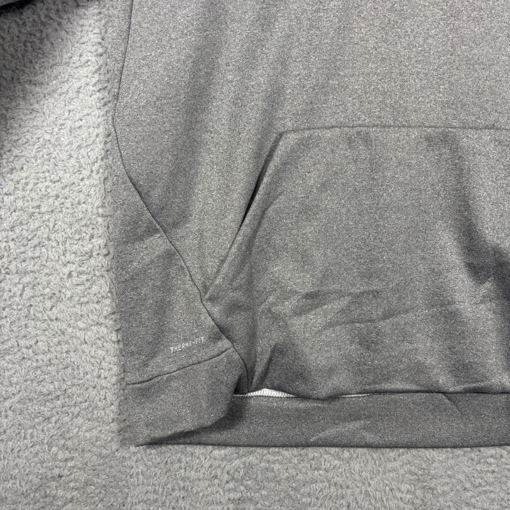 Nike Hoodie Mens L Gray Therma-FIT Camo Swoosh Pullover Athletic Raglan Top - Picture 2 of 9